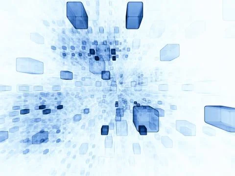 Virtual Space Backdrop 스톡 일러스트