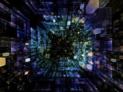 Virtual Space Background 스톡 일러스트