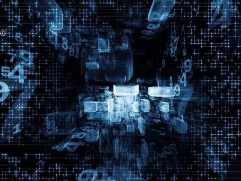 Virtual Space Background Ilustración de archivo