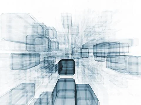 Virtual Space Cluster Stock Illustration