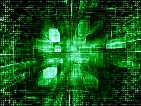 Virtual Space Complexity Stock Illustration