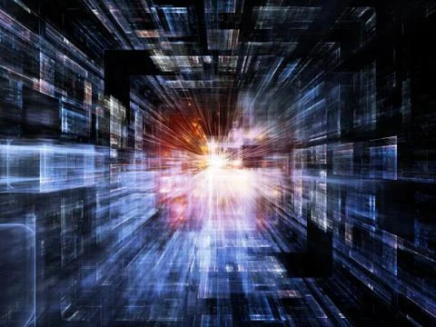 Virtual Space Complexity 스톡 일러스트