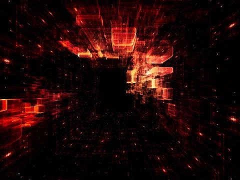 Virtual Space Components Stock Illustration