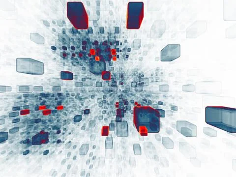 Virtual Space Components Illustrazione stock