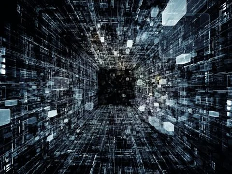 Virtual Space Components 스톡 일러스트