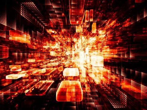 Virtual Space Components Ilustración de archivo