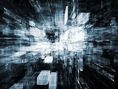 Virtual Space Components Ilustración de archivo