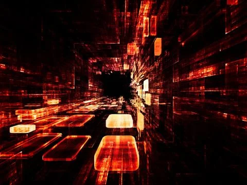 Virtual Space Components 스톡 일러스트