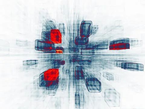 Virtual Space Components 스톡 일러스트