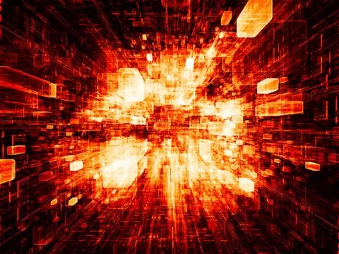 Virtual Space Components Stock Illustration