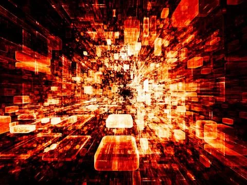 Virtual Space Components Stock Illustration