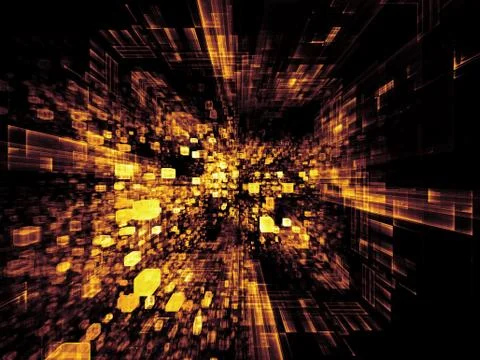 Virtual Space Composition 스톡 일러스트