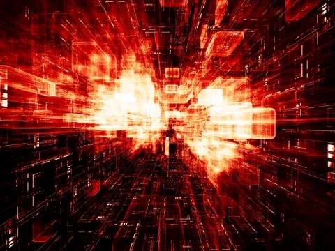 Virtual Space Dynamics Ilustración de archivo