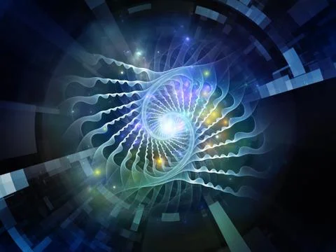 Virtual Space Emitter Stock Illustration