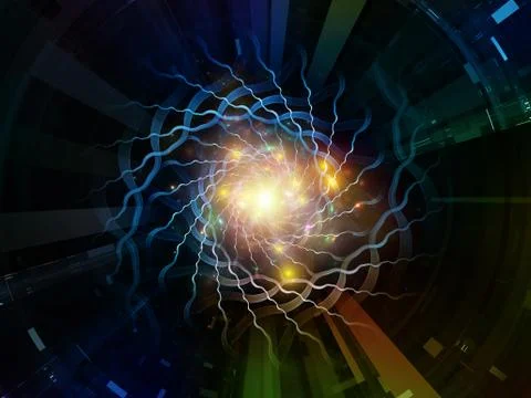 Virtual Space Emitter Stock Illustration