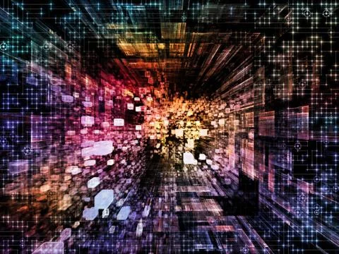 Virtual Space Evolution 库存插图