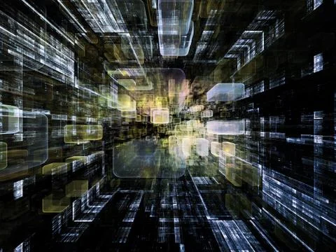 Virtual Space Growth 스톡 일러스트