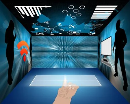 Virtual space Stockillustratie
