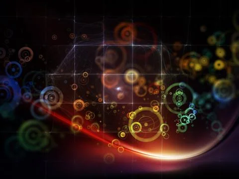 Virtual Space 스톡 일러스트