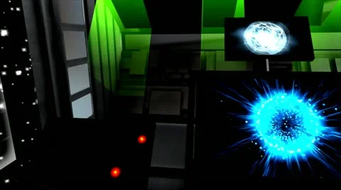 Virtual  space  station Stock Footage 21388761