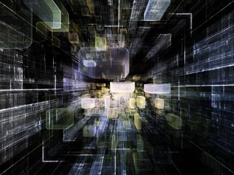 Virtual Space Texture Stock Illustration