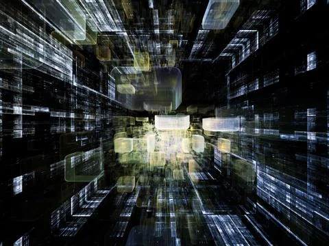 Virtual Space Texture Stock Illustration