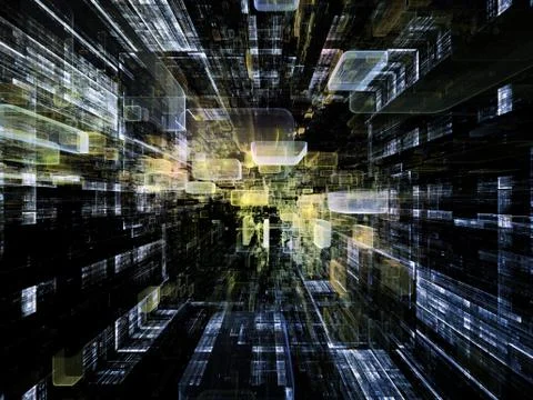 Virtual Space Texture Stock Illustration