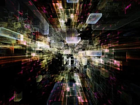 Virtual Space Texture 스톡 일러스트