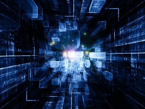 Virtual Space Texture Stock Illustration