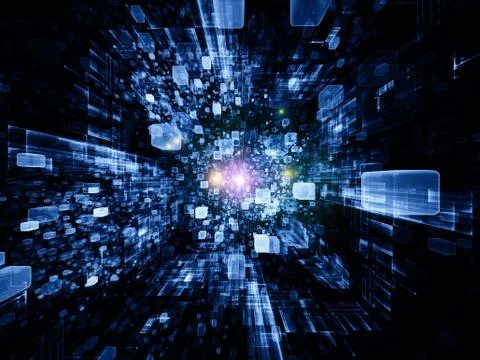 Virtual Space Texture Stock Illustration