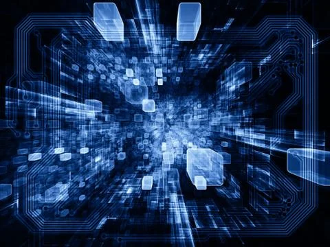 Virtual Space Texture Stock Illustration