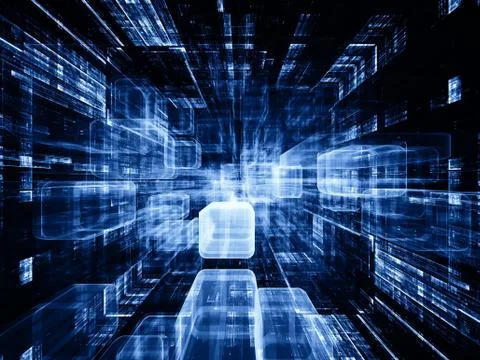 Virtual Space Texture Illustrazione stock