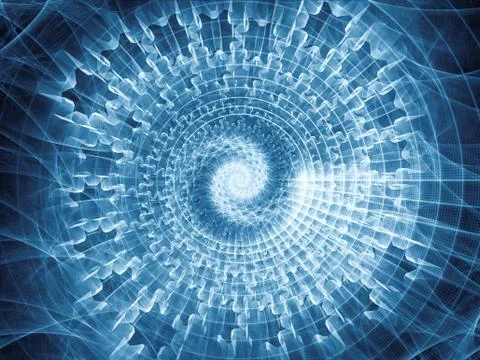 Virtual Spiral Pattern Stock Illustration