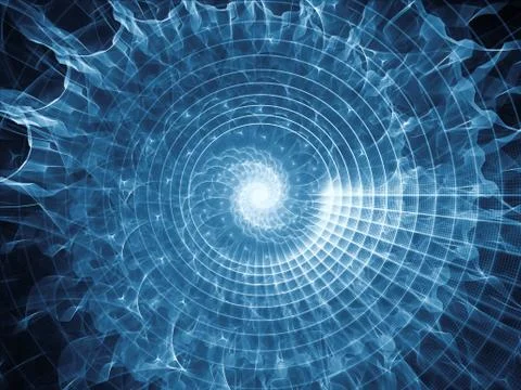 Virtual Spiral Pattern Stock Illustration