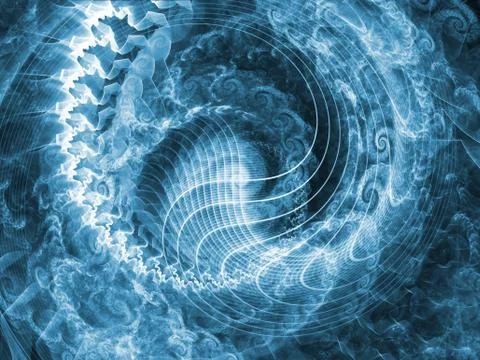 Virtual Spiral Pattern 스톡 일러스트
