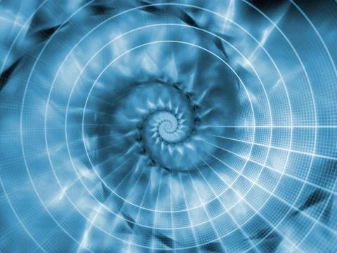 Virtual Spiral Pattern Illustrazione stock