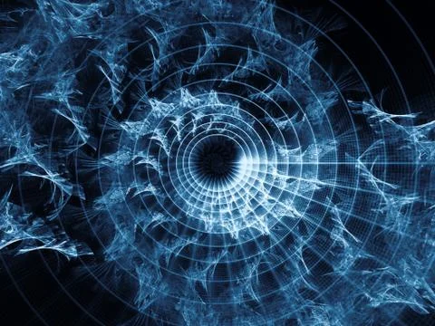 Virtual Spiral Pattern 스톡 일러스트