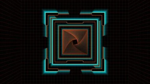 Virtual square backlit part. Stockillustratie