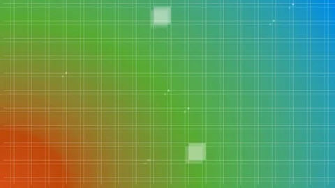 Virtual square fallling seems like virtual  game on colorful background Stock Footage 105248192