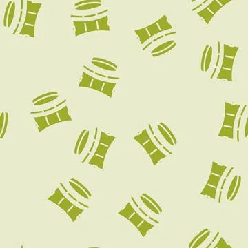 Virtual stage glyph vector seamless pattern Stock Illustration