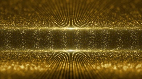 Virtual stage golden particles Background Stock Footage 118740259