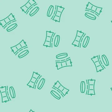 Virtual stage line vector seamless pattern Stock Illustration