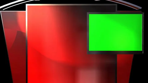 Virtual Studio Background with animated Green Screen TV Video stock 39663977
