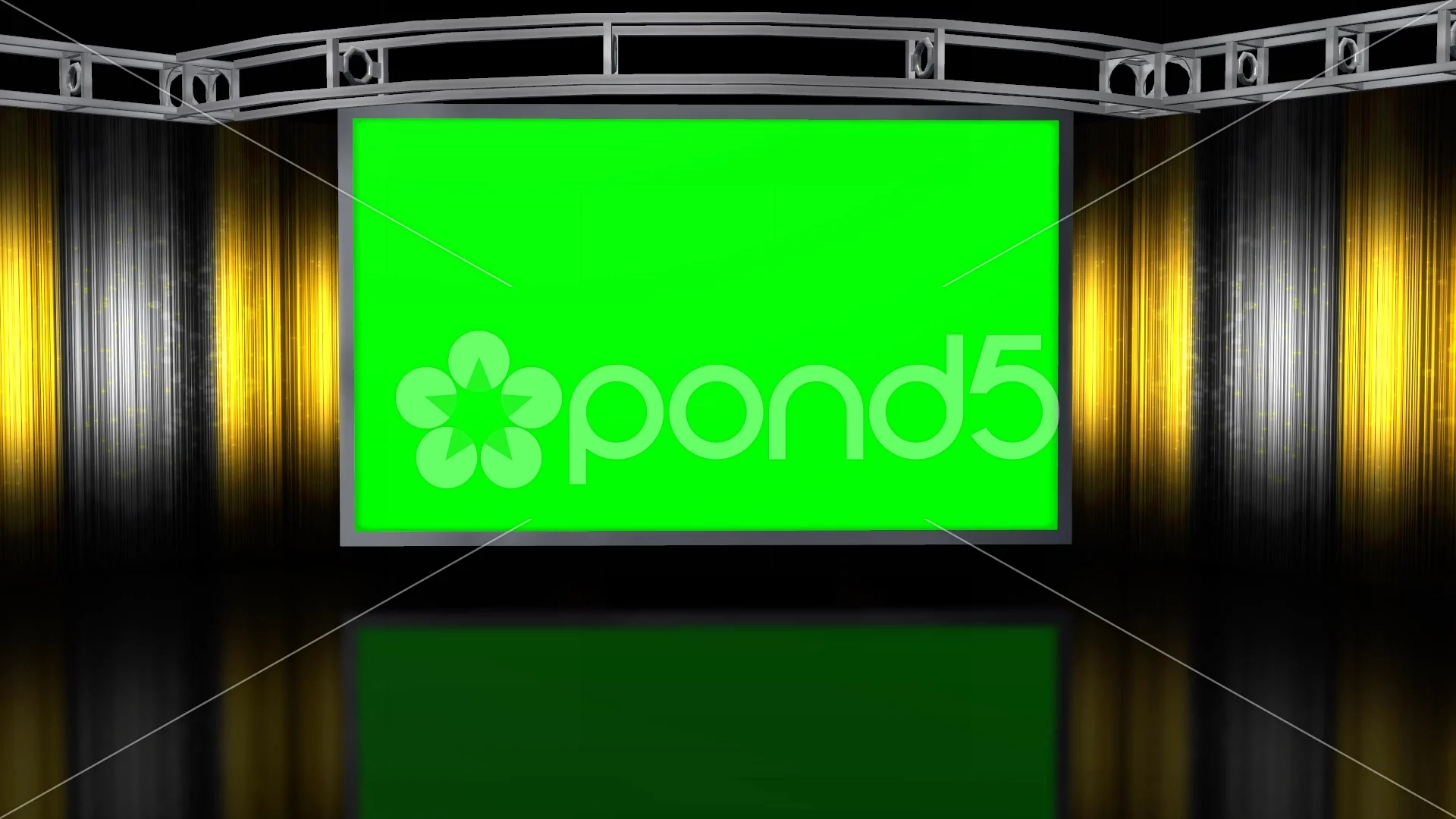Virtual Studio Background with green scr... | Stock Video | Pond5