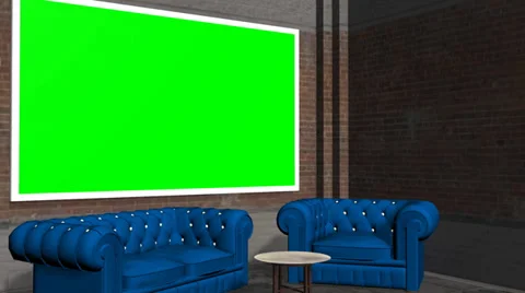 Virtual Studio Background With Green Scr Stock Video Pond5