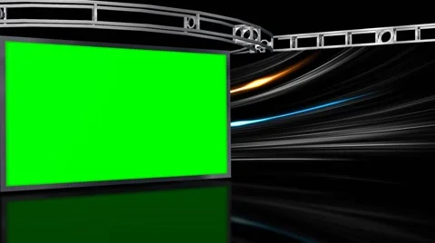 Virtual Studio Background with Green scr... | Stock Video | Pond5