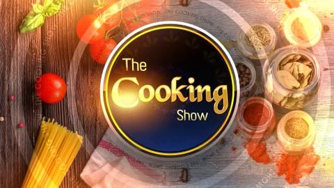 Virtual studio COOK SHOW Illustrazione stock