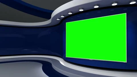 Virtual studio. Green screen. TV studio.... | Stock Video | Pond5