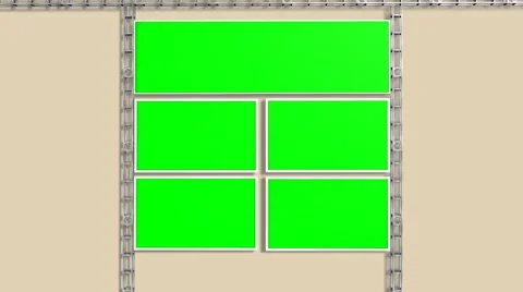 Virtual Studio Green Screen Video Wall Background Animation - 4K Stock-Footage 44099643