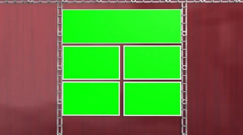 Virtual Studio Green Screen Video Wall Background Animation - 4K Stock-Footage 44099811
